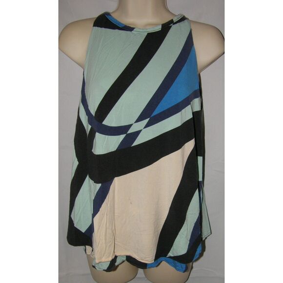 TORI RICHARD HONOLULU Multicolored Sz XS Layered Soft Stretchy Sleeveless Shirt - Picture 1 of 7
